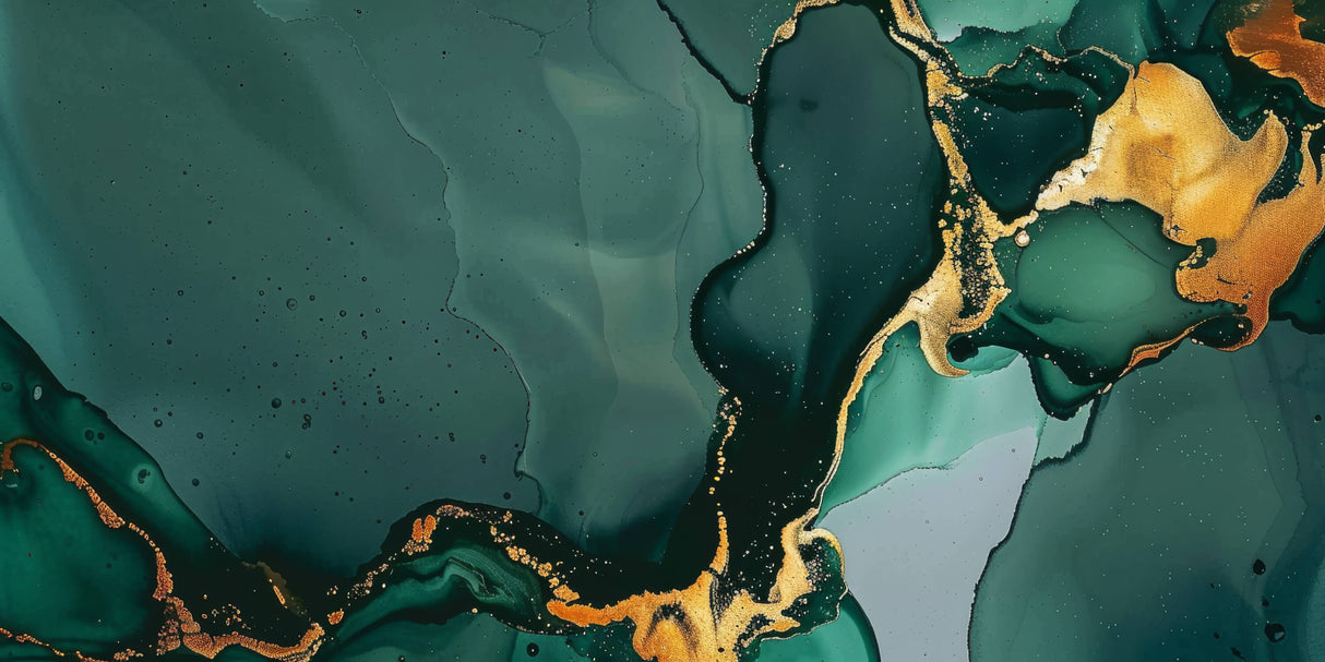 Green and gold marble pattern design file showing intricate veining details