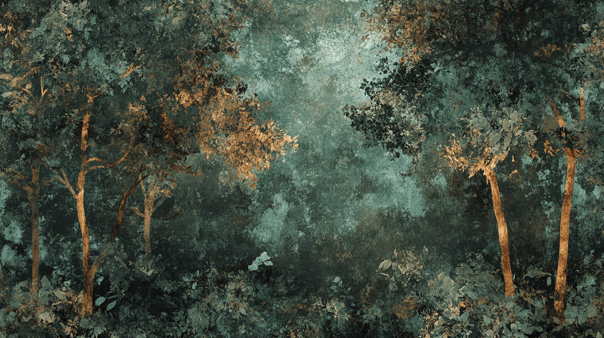 Design file showing intricate green and gold patina pattern detail