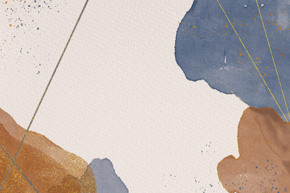 Design file showing detailed pattern of modern abstract art with flowing navy and gold elements