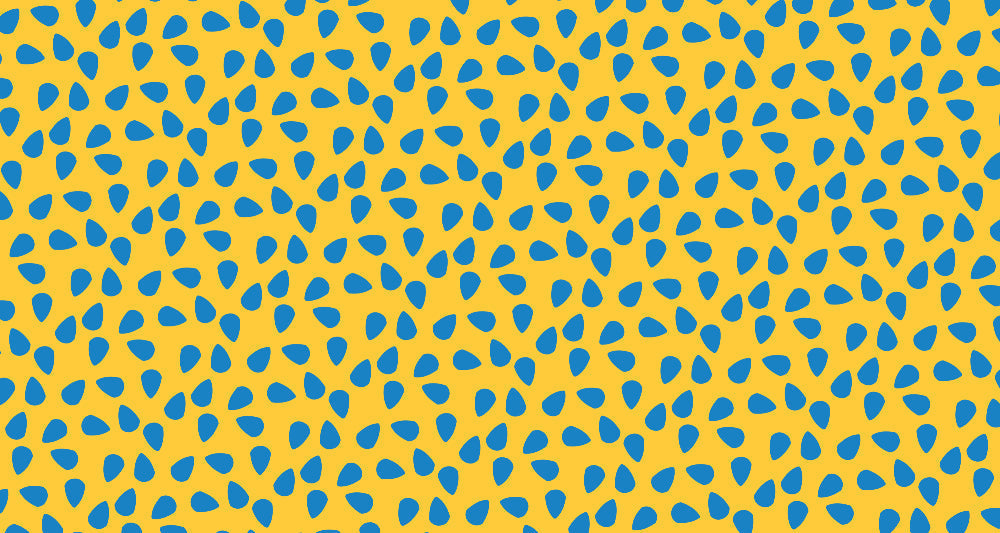 Blue dots abstract pattern design file showing full repeat and color detail