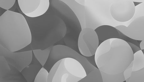 Abstract circular grey design file showing flowing pattern detail