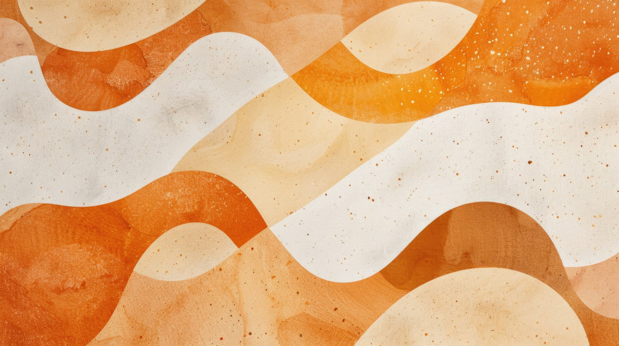 Orange wave pattern design file showing fluid curves and warm color transitions