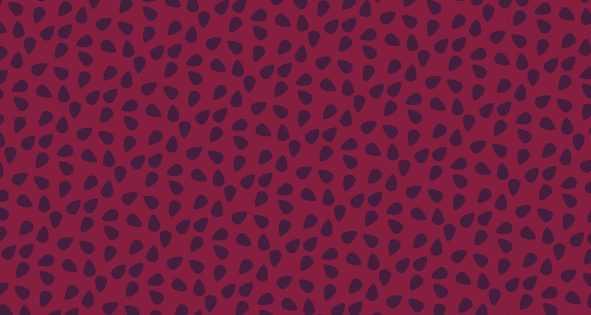 Modern red abstract wallpaper creating a bold statement wall in a minimalist living room setting