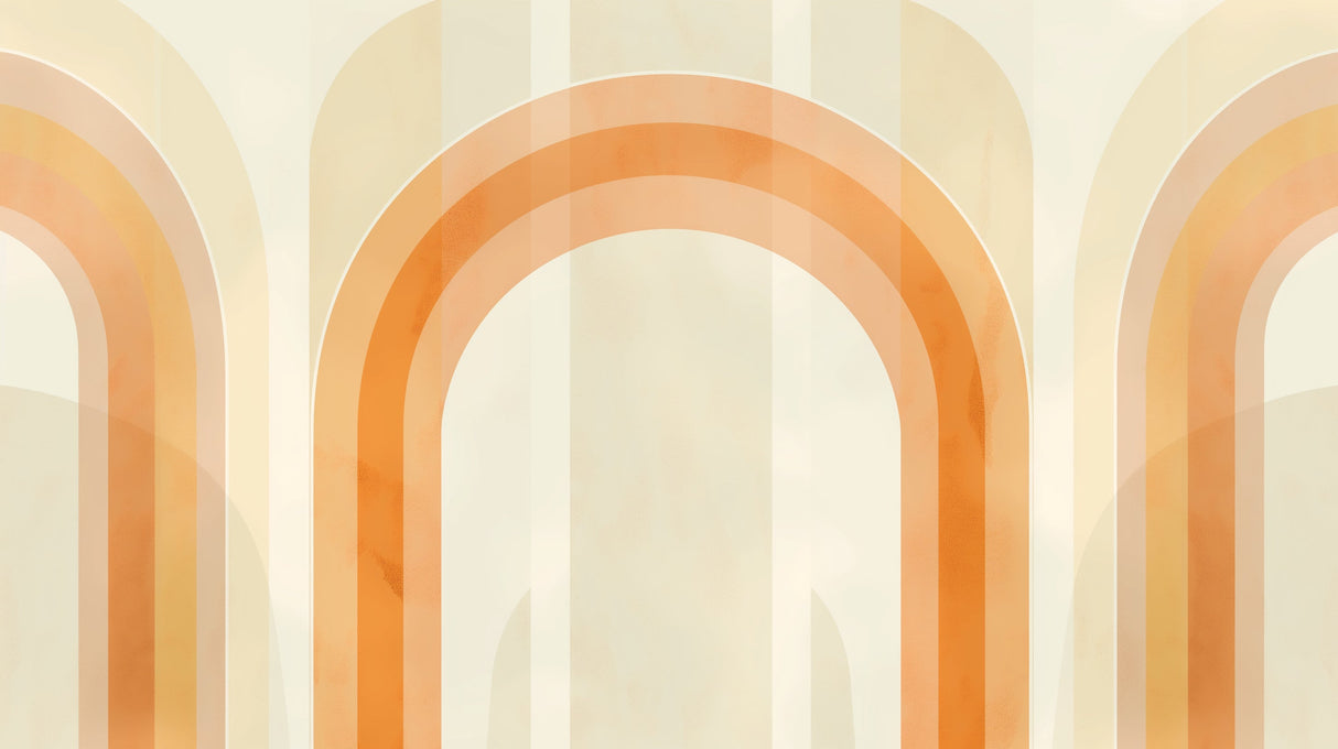 Abstract terracotta arches design file showing warm earth tones and flowing geometric pattern
