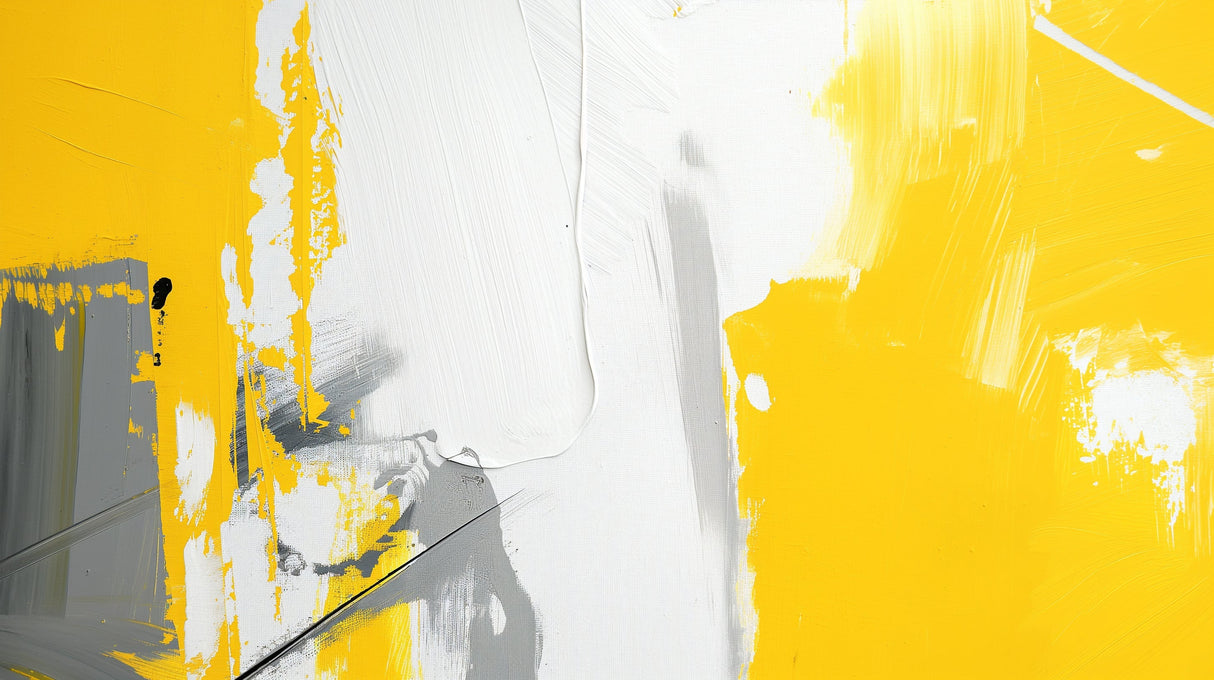 Abstract yellow and grey brushstroke wallpaper design file showing full pattern detail