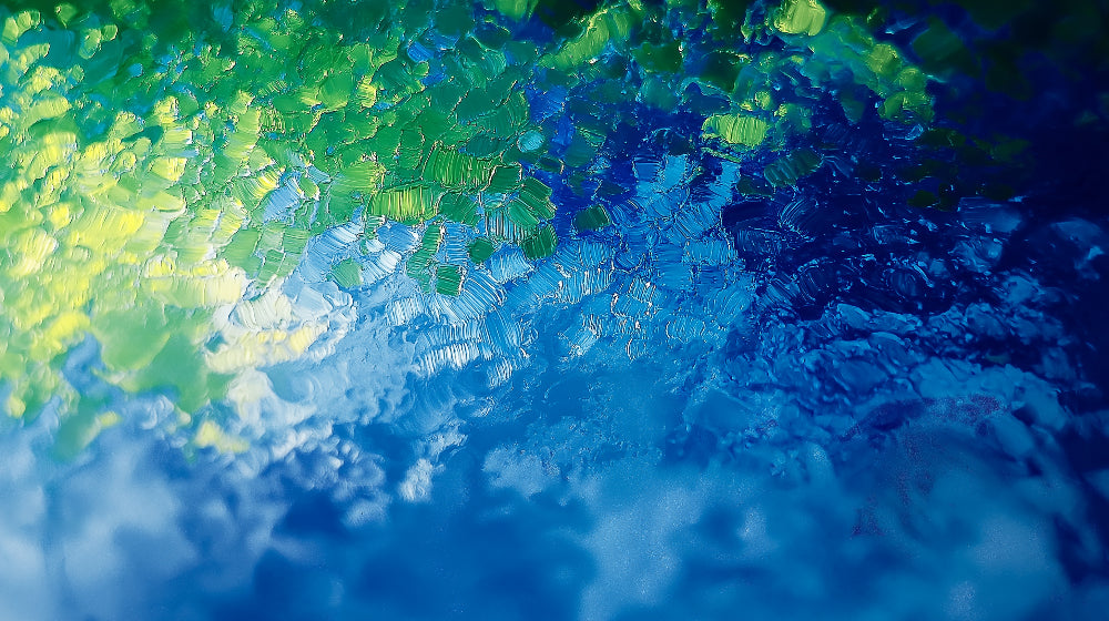 Ocean-inspired abstract wallpaper design file showing detailed blue and green texture pattern