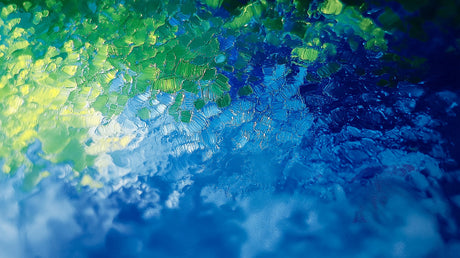 Ocean-inspired abstract wallpaper design file showing detailed blue and green texture pattern