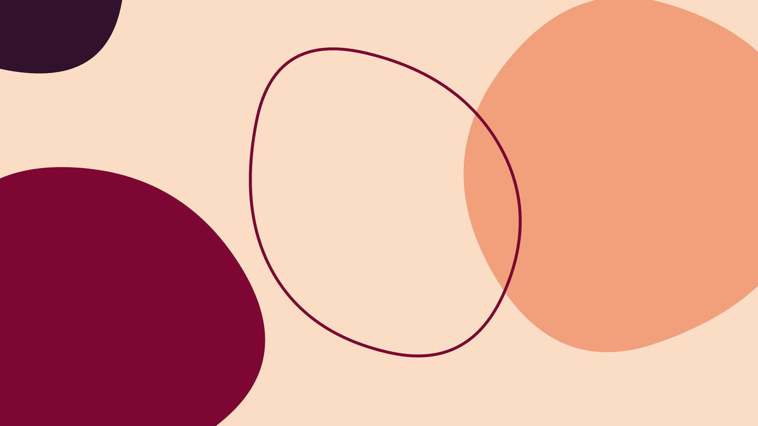 Modern abstract wallpaper design file showing organic circles pattern in burgundy and terracotta