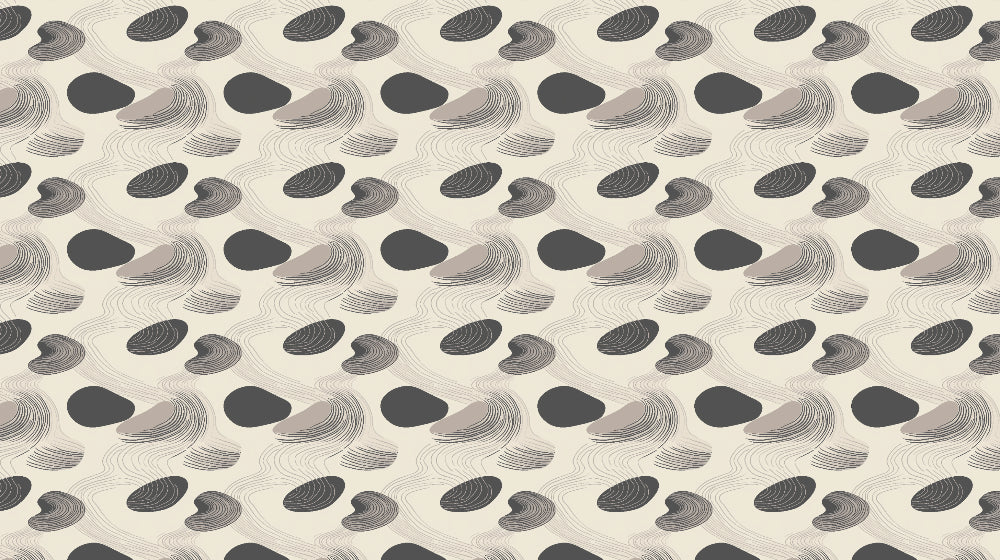 Abstract organic curved lines design file showing the full pattern layout