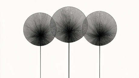 Black and white geometric circle pattern design file showing precise radial line details