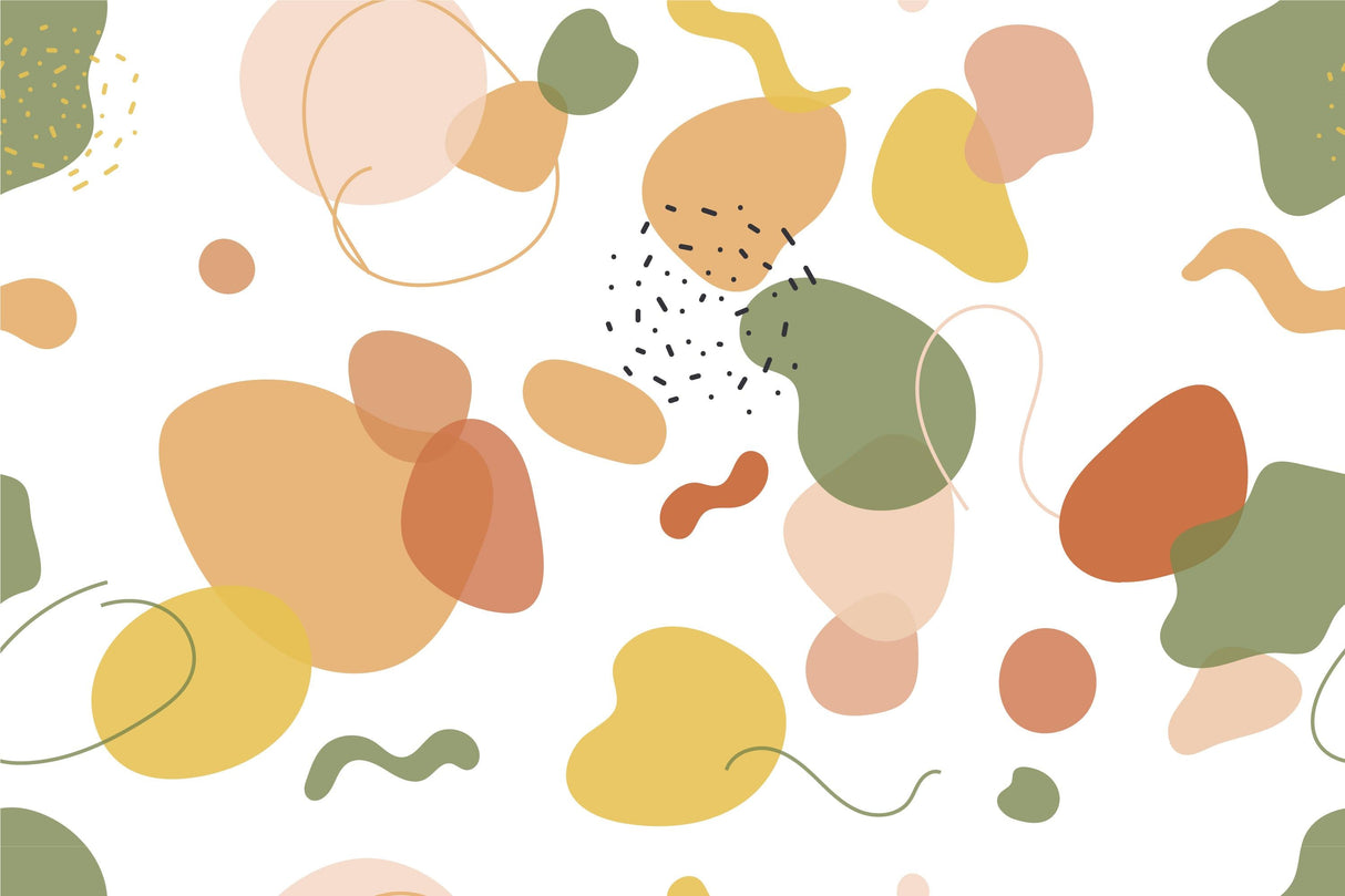 Abstract pastel shapes wallpaper design file showing full pattern detail