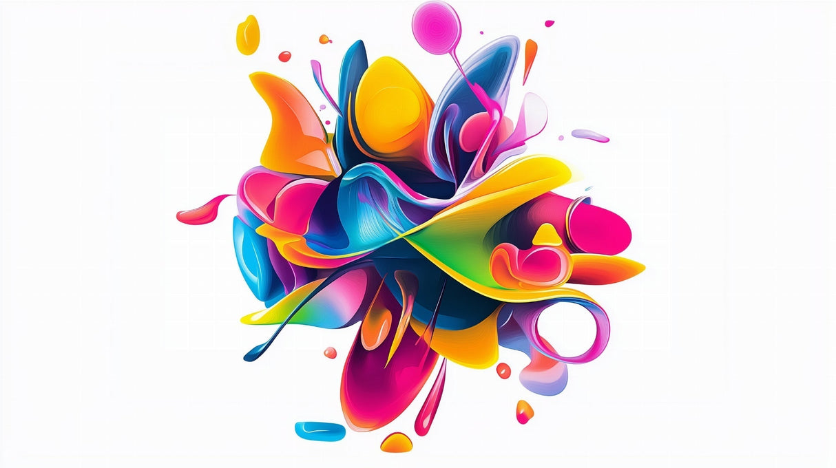 Abstract color explosion wallpaper design file showing vibrant swirls and dynamic patterns