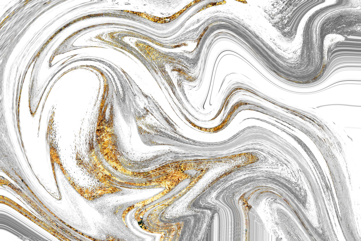White marble with gold swirls design file showing intricate pattern details and flowing movement