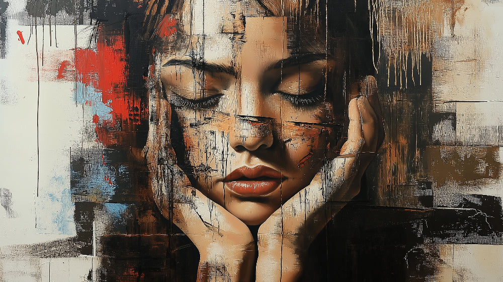 Abstract Portrait Wallpaper design file showing detailed red and black artistic pattern