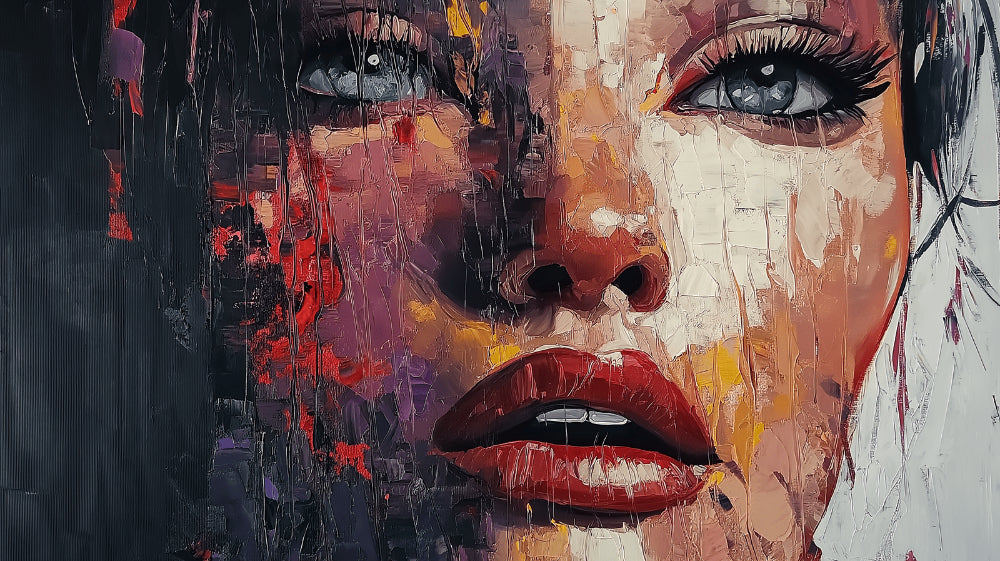 Abstract Portrait Wallpaper design file showing detailed red and black artistic pattern