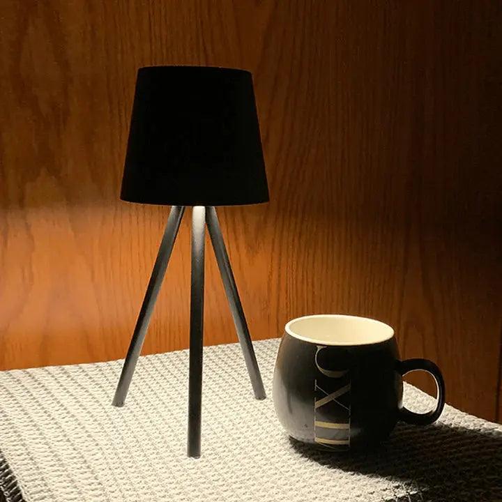 Modern Tripod Table Lamp Matte Black Metal Design - Product detail 8