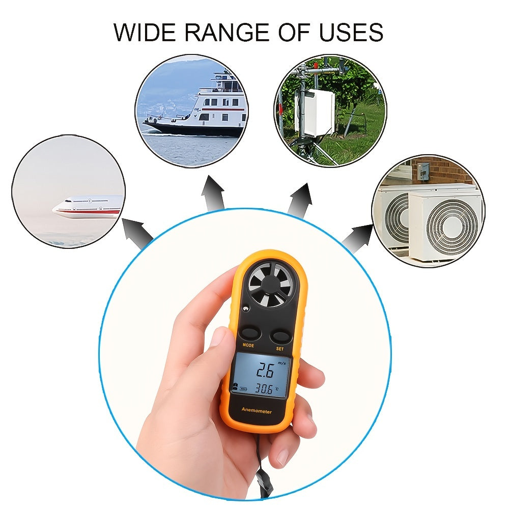 Digital Wind Speed Meter  LCD Display Anemometer - Product detail 4