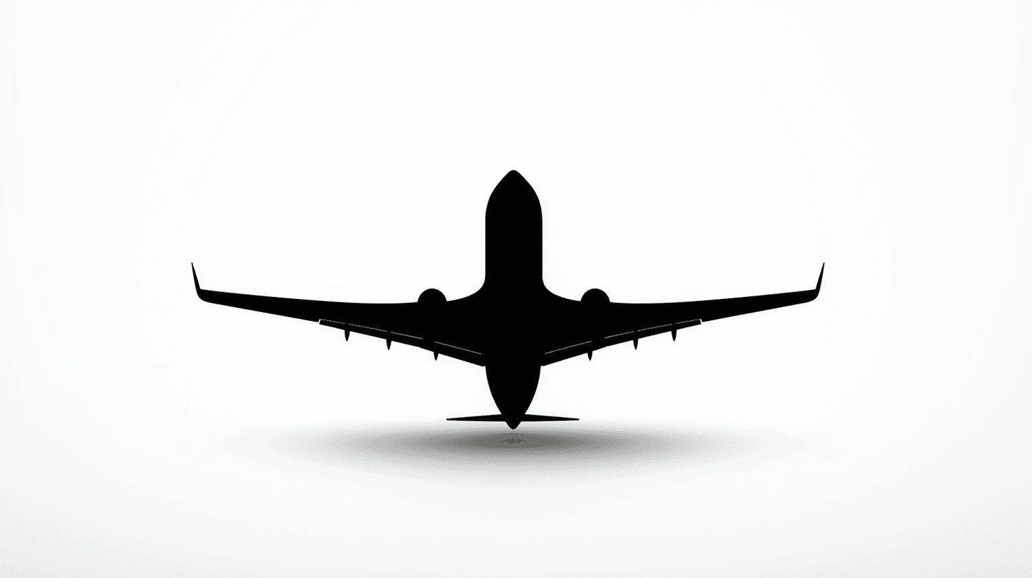Black and white airplane silhouette design file showing precise details and clean lines