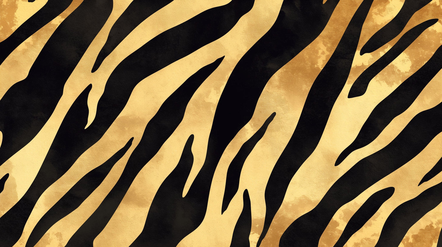 Tiger pattern design file showing detailed black and gold stripes with metallic finish
