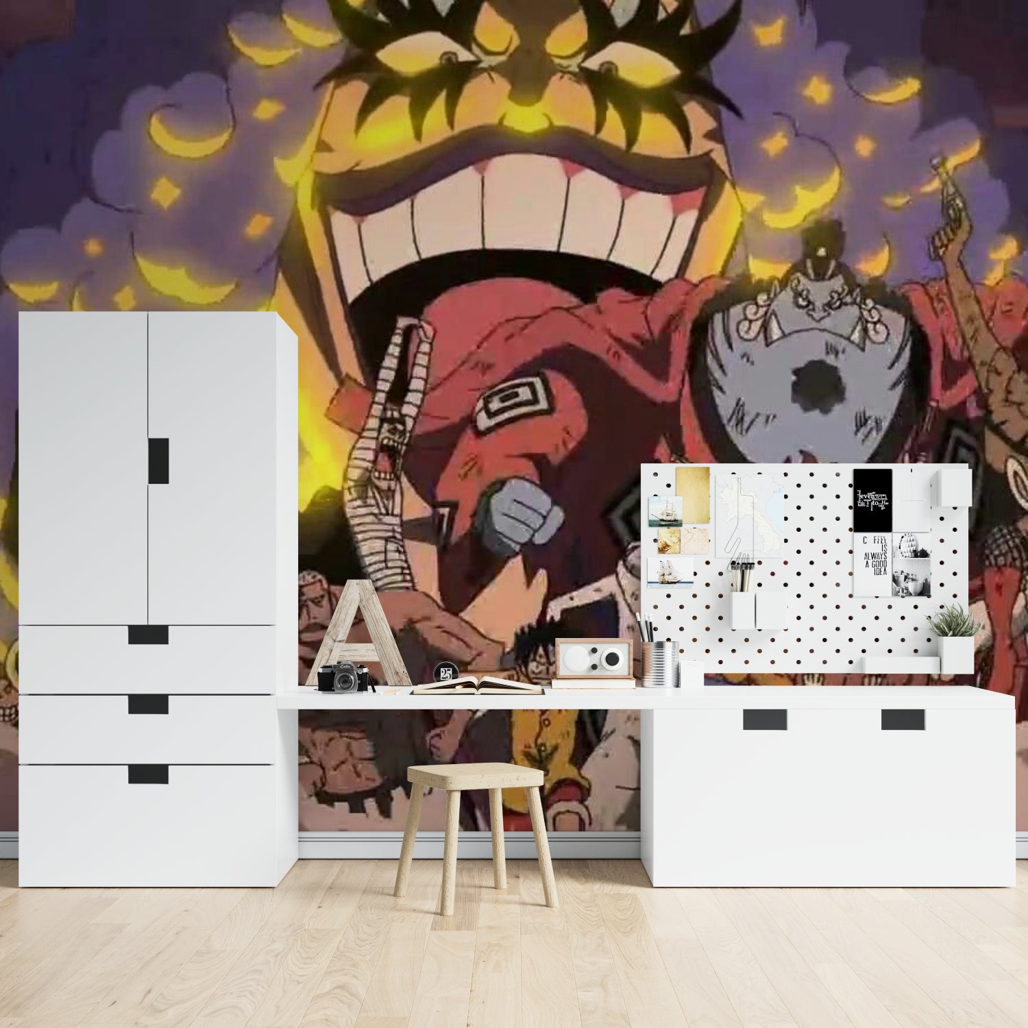 Anime fantasy scene wallpaper making a statement in a cool hangout room