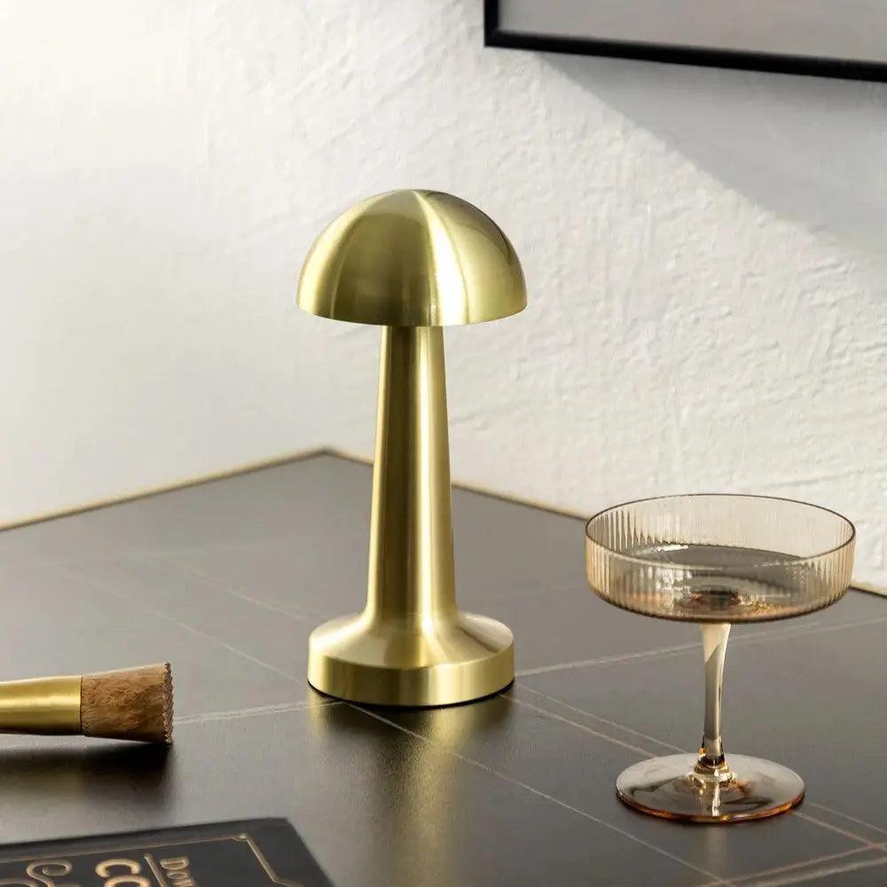 Modern Table Lamp Brushed Gold LED Design - Product detail 8