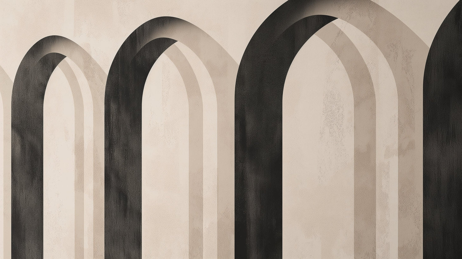 Arch wallpaper design file showing detailed black and beige geometric pattern