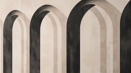 Arch wallpaper design file showing detailed black and beige geometric pattern