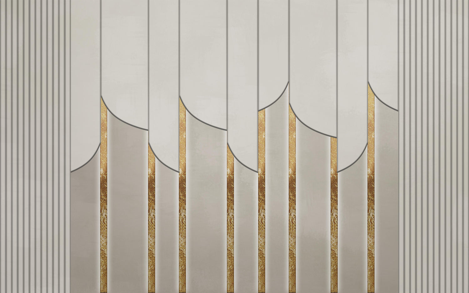 Art deco geometric pattern design file showing intricate grey and gold lines