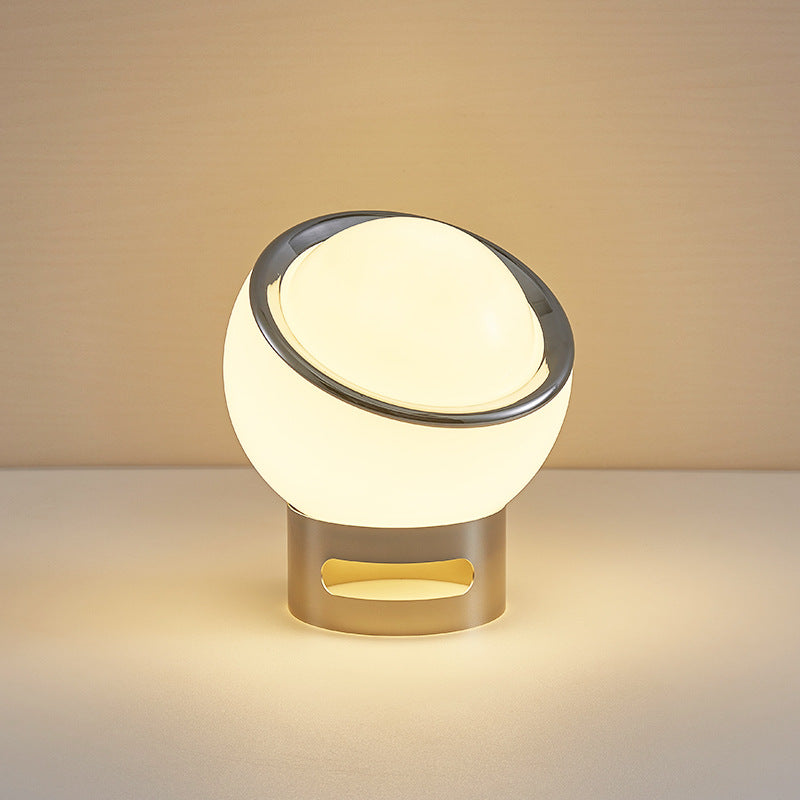 Modern Table Lamp Opal Glass Bauhaus Design - Detailed view