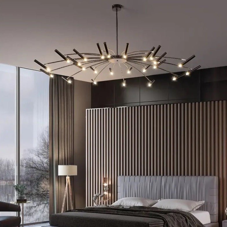 Modern LED Chandelier Adjustable Starburst Design - Product detail 12