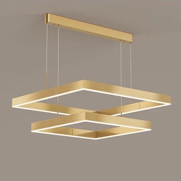 Modern LED Chandelier Dual Square Frame Design - Product detail 13
