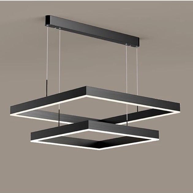 Modern LED Chandelier Dual Square Frame Design - Product detail 12