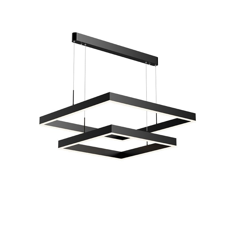 Modern LED Chandelier Dual Square Frame Design - Product detail 16