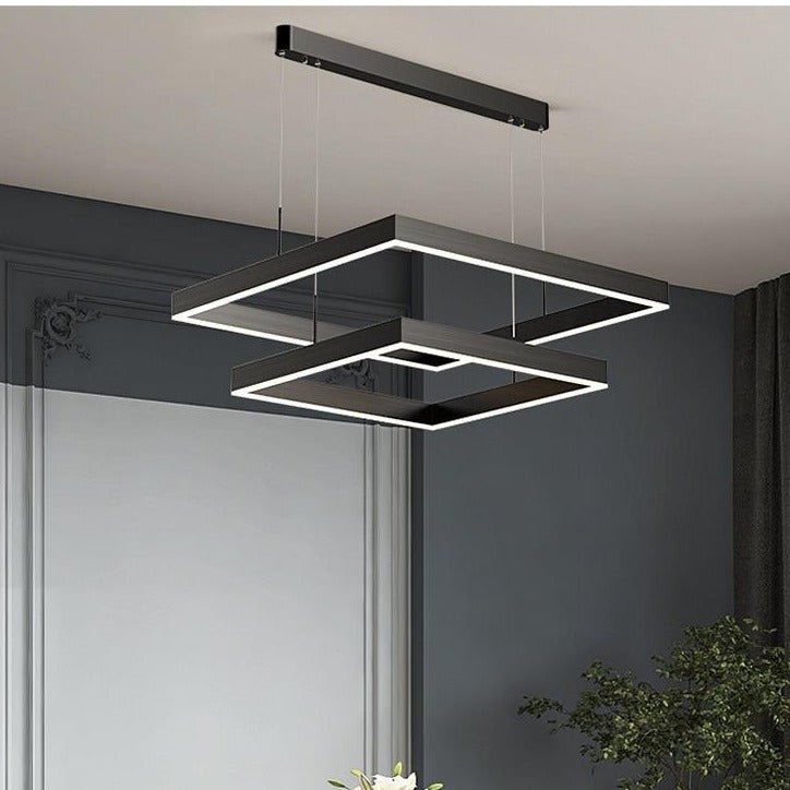 Modern LED Chandelier Dual Square Frame Design - Product detail 9