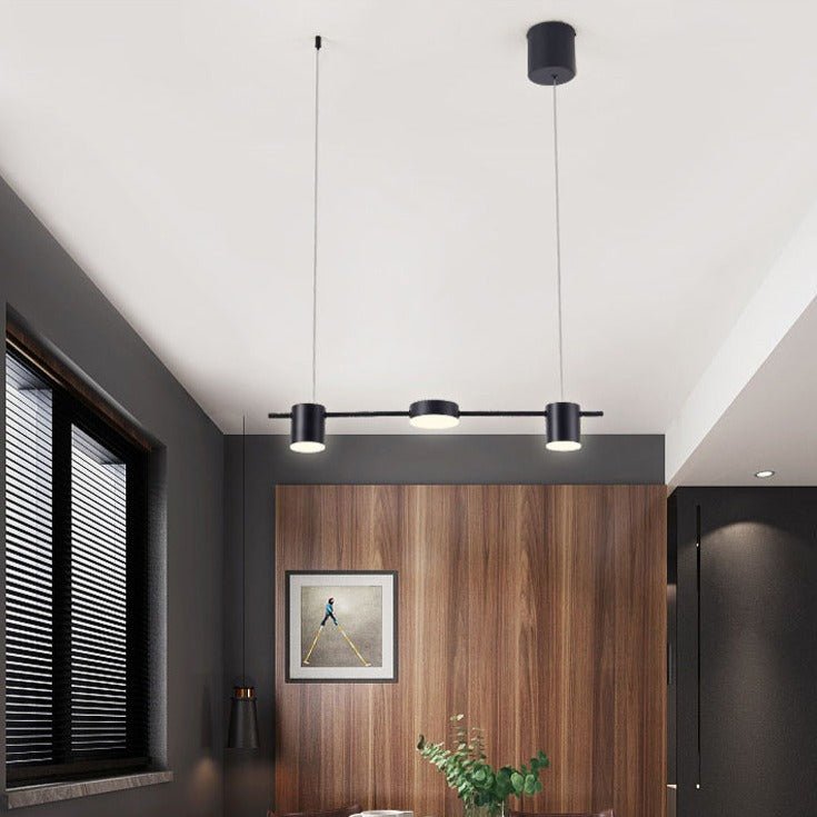 Modern LED Linear Pendant Brass Finish Adjustable Lighting - Product detail 6