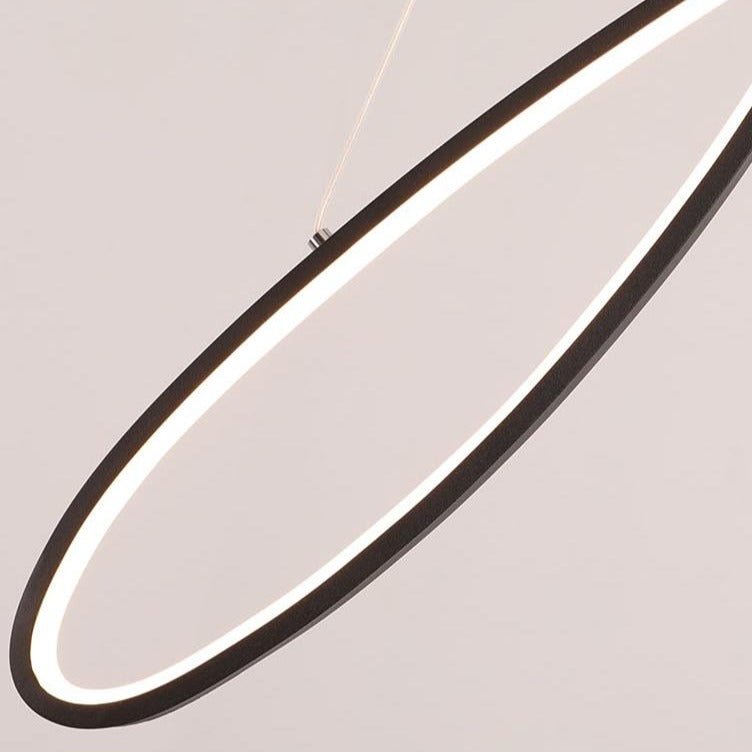 Modern LED Chandelier Curved Aluminum Design - Product detail 7