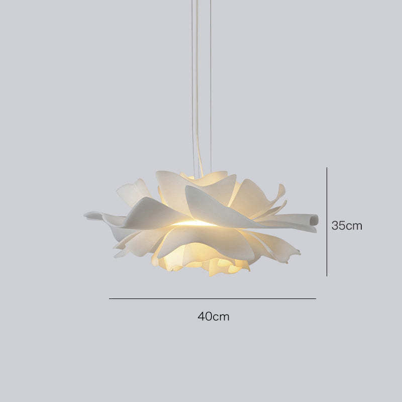 Modern Floral Pendant Light White Petal Design - Product detail 10