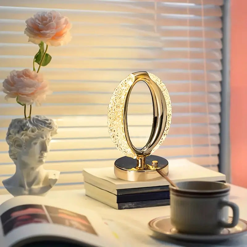 Modern Crystal Table Lamp Oval LED Design - Product detail 4