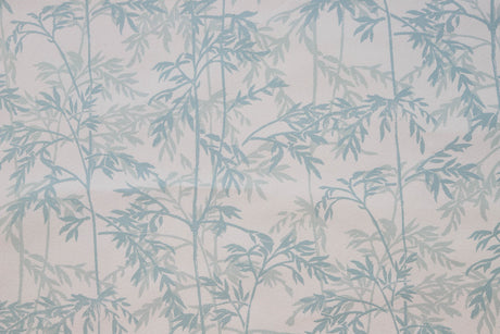 Design file of grey and blue bamboo leaves pattern showing intricate botanical details