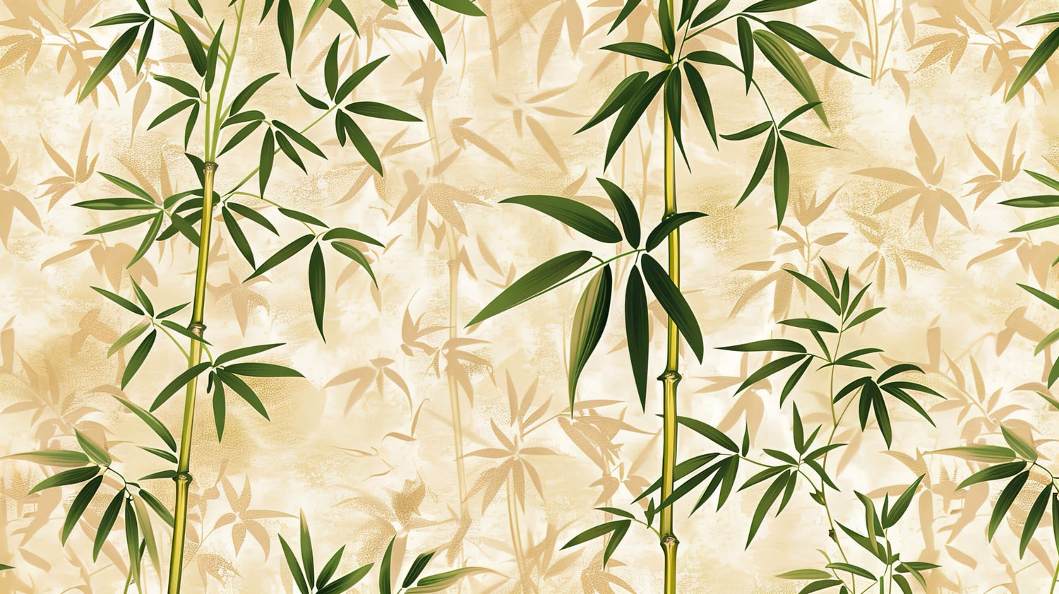 Elegant bamboo pattern design file showing detailed leaf motifs on beige background