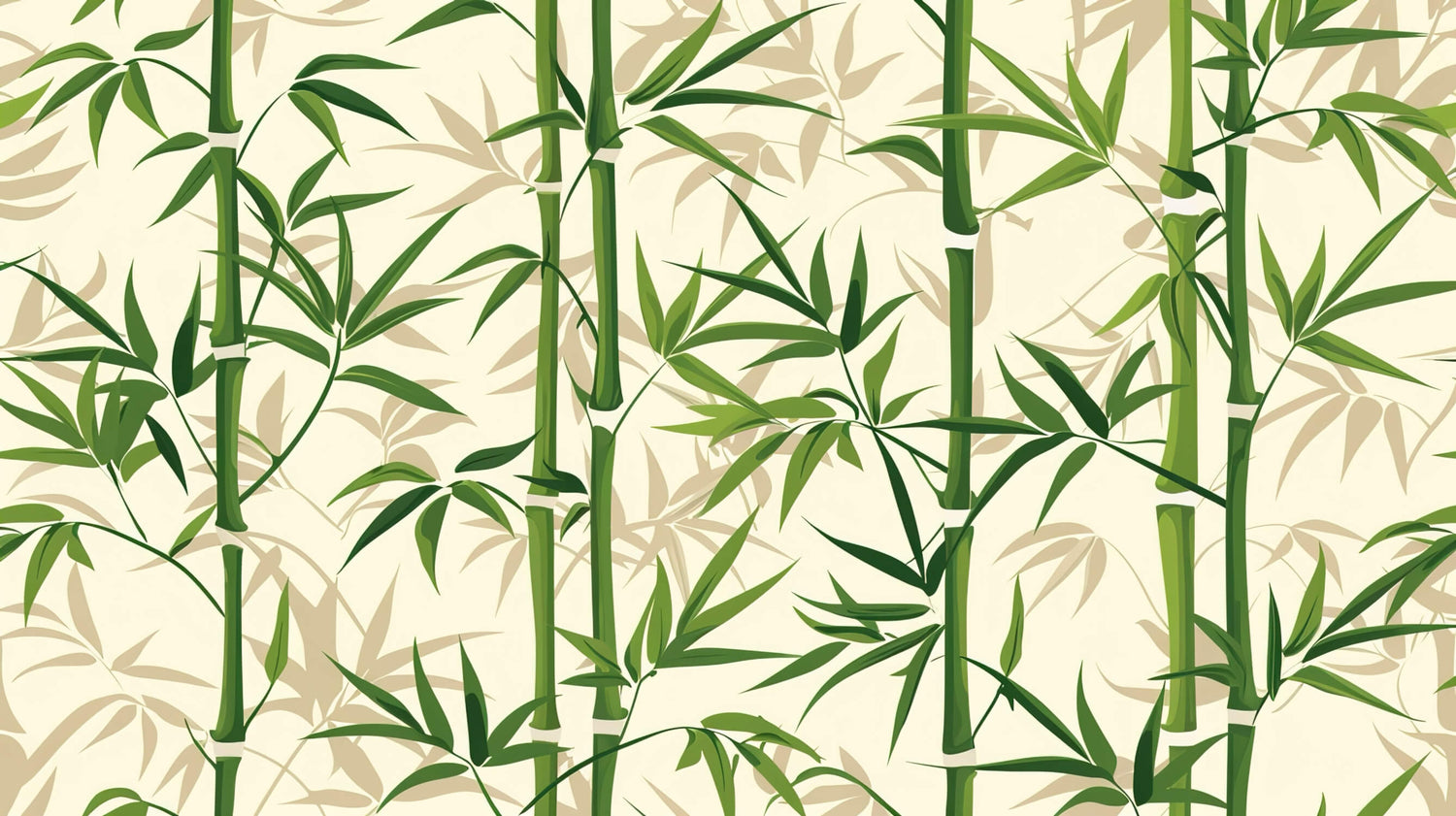 Elegant bamboo pattern design file showing natural green stems on beige background
