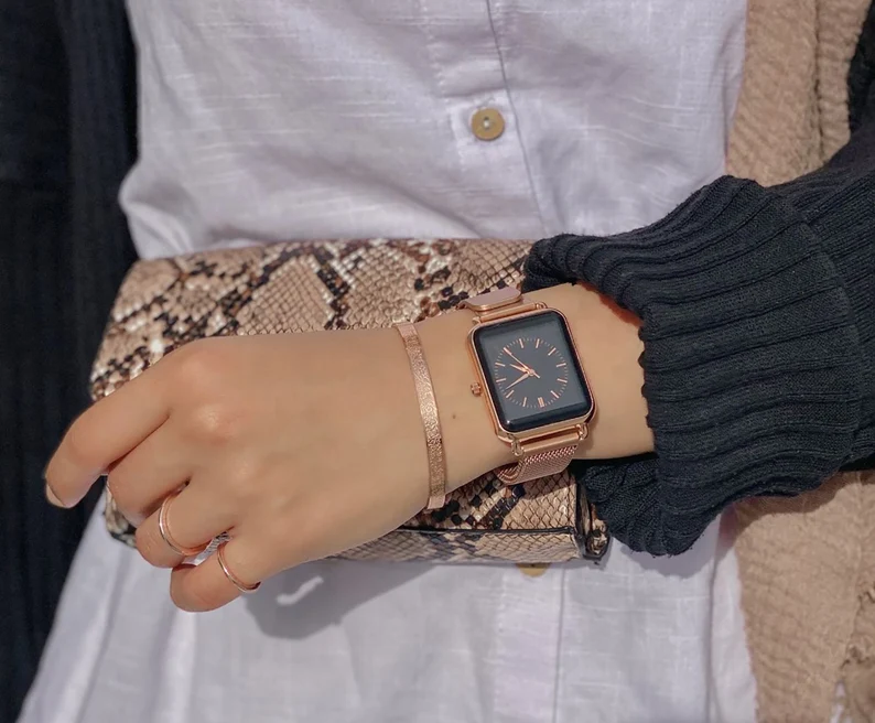 Arabic Script Bangle Bracelet  Engraved Stainless Steel Design - Product detail 4