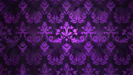 Purple and black baroque pattern design file showing intricate damask details