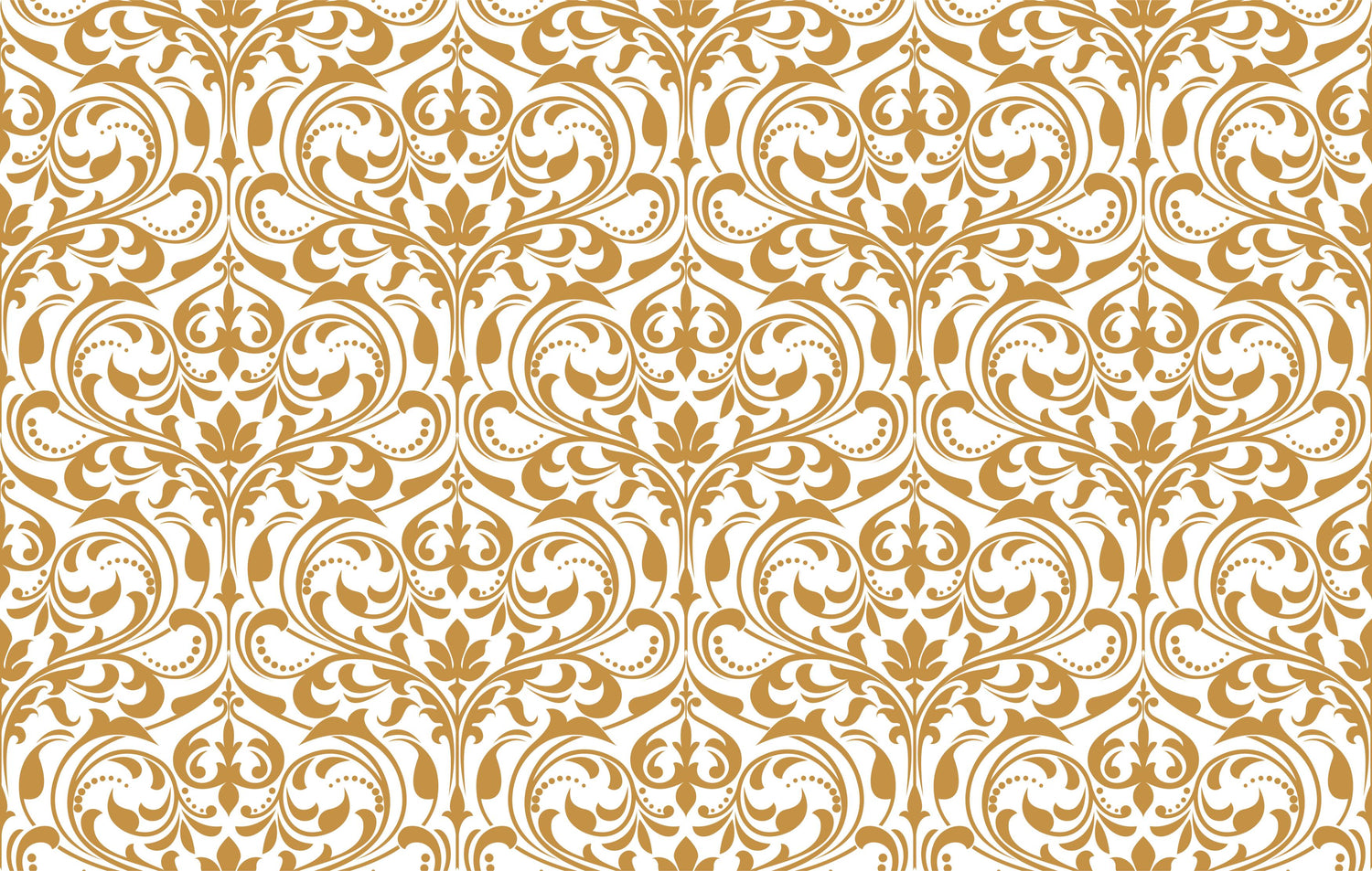 Design file showing intricate gold baroque pattern on white background