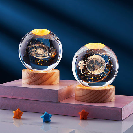 Galaxy LED Night Light  Crystal Ball Universe Design - Product showcase