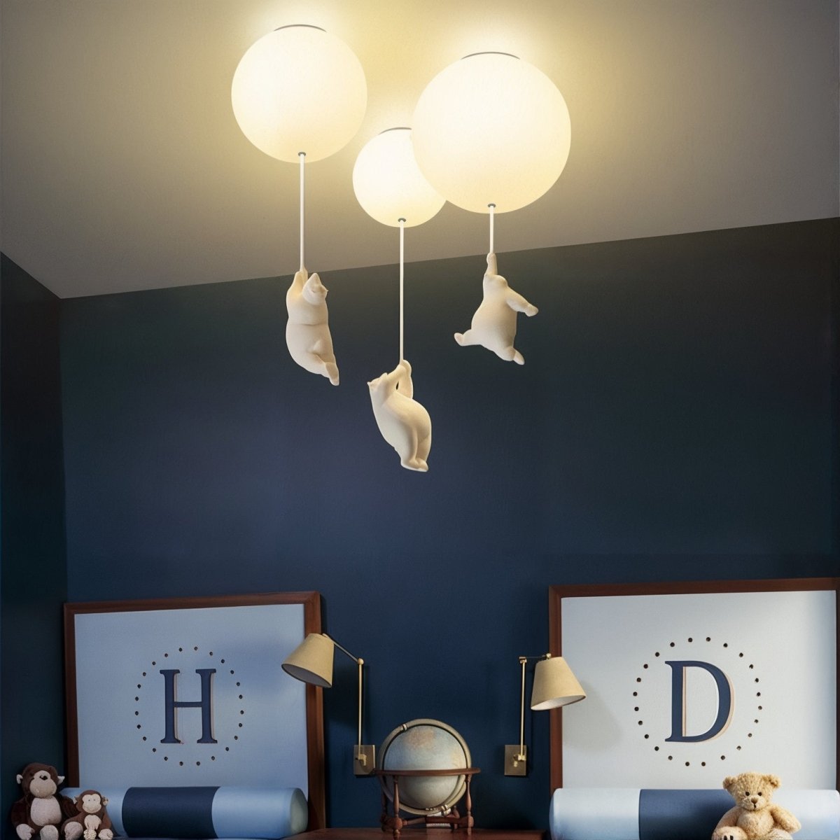 Kids Balloon Bear Ceiling Light  Floating Animals Design - Product detail 5