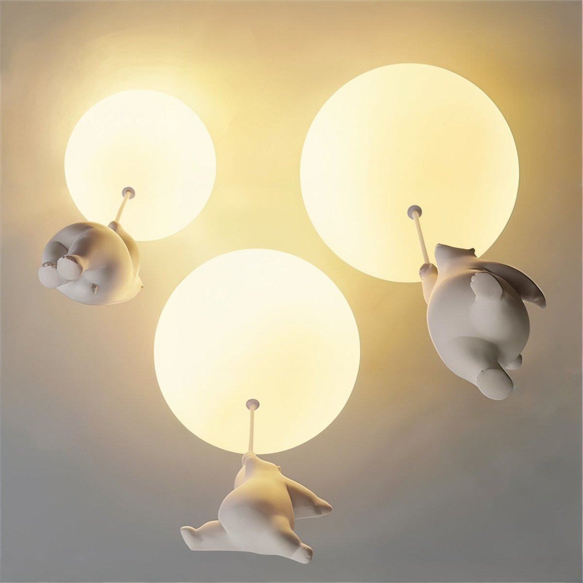 Kids Balloon Bear Ceiling Light  Floating Animals Design - Product example