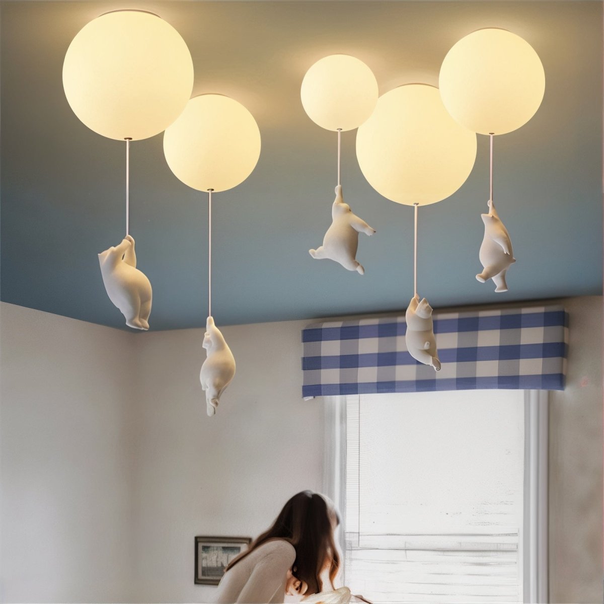 Kids Balloon Bear Ceiling Light  Floating Animals Design - Product detail 4