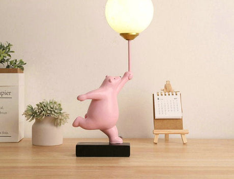 Kids Room Table Lamp  Playful Pink Bear Design - Product detail 14