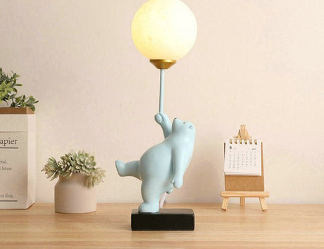 Kids Room Table Lamp  Playful Pink Bear Design - Product detail 12